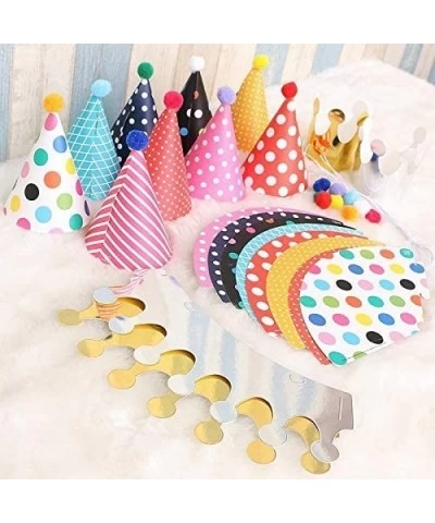 22 Pack Party Hats Assorted Colors Fun Cone Birthday Party Hats Crown Hats for Children Pets and Adults.2 Sets $17.28 Kids' P...