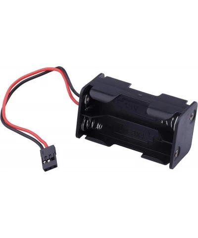 4 Cell AA Battery Holder Case Box with JR Style Connector and On/Off Power Switch for 1/8 1/10 1/16 RC Cars Trucks Crawlers O...