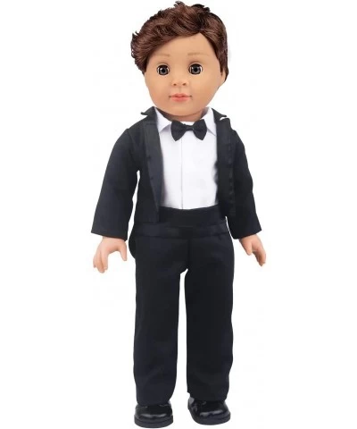 18 Inch Boy Doll Clothes Suit Set and Shoes - 4 Items Fashion Tuxedo Suit Outfit Included 1 Jacket 1 Pants 1 Shoes and 1 Shir...