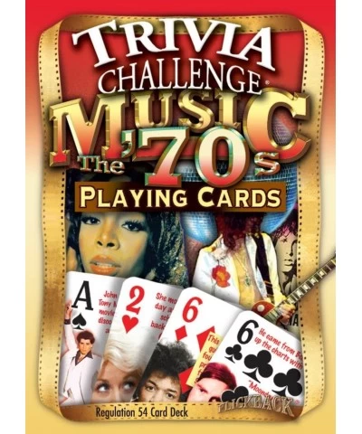 Flickback 1970's Music Trivia Playing Cards: 50th Birthday Gift $22.63 Card Games