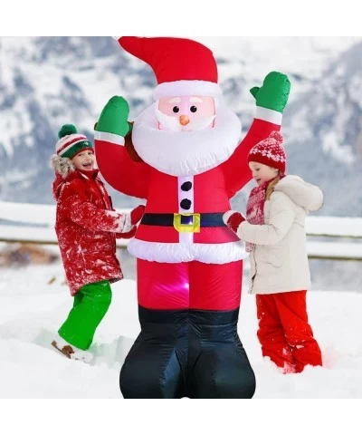 5ft Christmas Inflatable Santa Claus with Gift Bag Indoor Outdoor Christmas Decoration with Lights Yard Lawn Garden Xmas Part...