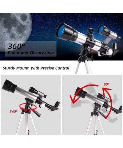 360x50mm Refracting Telescope for Kids with Adjustable Tripod and Finder Scope Portable Astronomical Landscape Telescope for ...