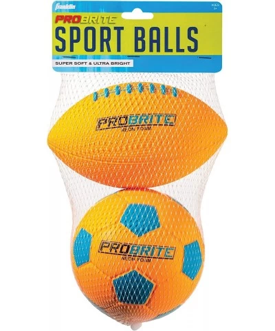 60163 Mini Pro Brite Foam Football & Soccer Ball Multi $35.92 Toy Sports Products