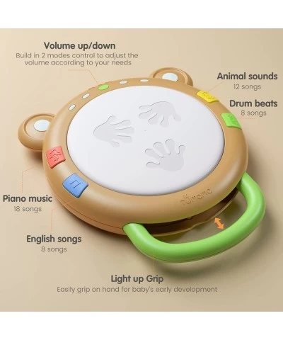 Baby Musical Electronic Toy with Lights & Sounds Babies Light up Drum Toys for Early Hand Development Gift for Infants Toddle...