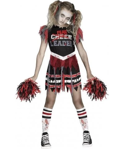 Fun World Kids' Zombie Fearleader Costume Large 12 - 14 Red (118502RLPC) $86.67 Kids' Costumes