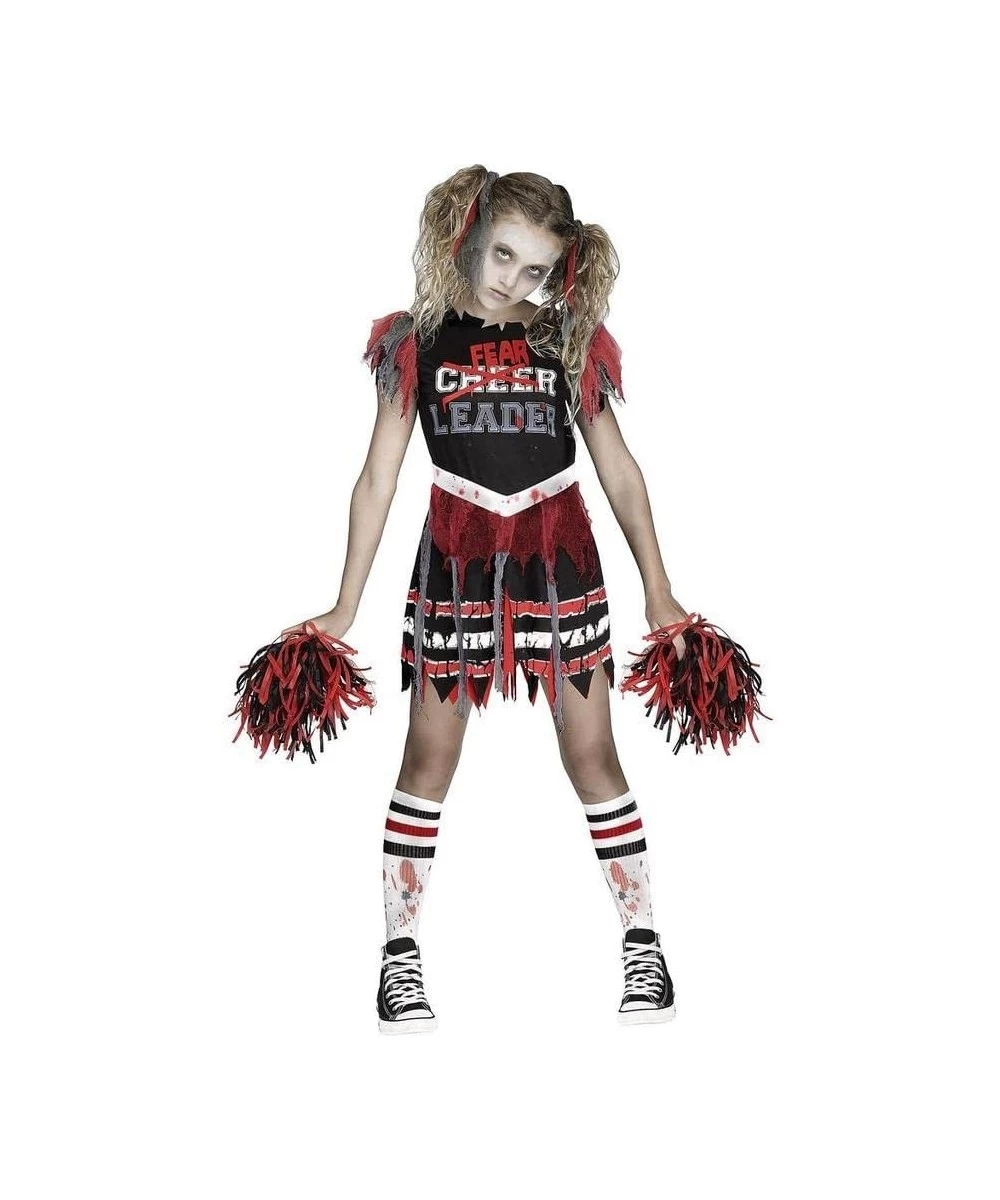 Fun World Kids' Zombie Fearleader Costume Large 12 - 14 Red (118502RLPC) $86.67 Kids' Costumes