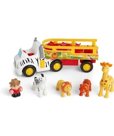 Animal Adventure Truck Animal Sounds Includes 4 Poseable Animals Promotes Language Skills for Children 12 Months and up Multi...