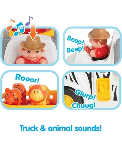 Animal Adventure Truck Animal Sounds Includes 4 Poseable Animals Promotes Language Skills for Children 12 Months and up Multi...