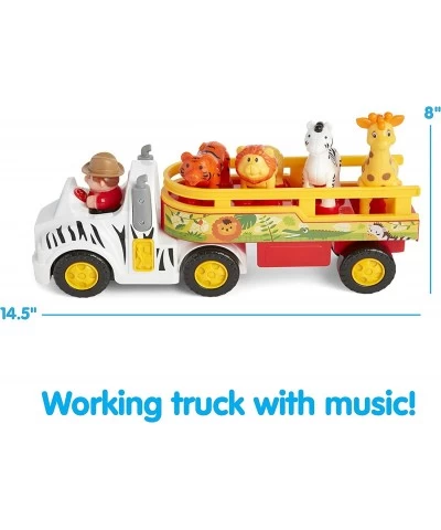 Animal Adventure Truck Animal Sounds Includes 4 Poseable Animals Promotes Language Skills for Children 12 Months and up Multi...