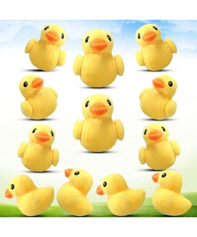 12 Pieces Stuffed Duck Plush Yellow Duck Stuffed Animal 4 Inches Duck Plush Soft Toy Small Duck Playset for Boys and Girls Ro...