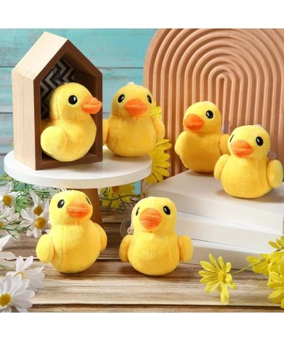 12 Pieces Stuffed Duck Plush Yellow Duck Stuffed Animal 4 Inches Duck Plush Soft Toy Small Duck Playset for Boys and Girls Ro...