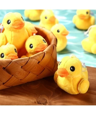 12 Pieces Stuffed Duck Plush Yellow Duck Stuffed Animal 4 Inches Duck Plush Soft Toy Small Duck Playset for Boys and Girls Ro...