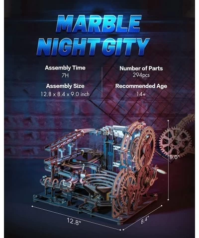 Marble Run 3D Wooden Puzzles for Adults Mechanical Model Kits Christmas Birthday Gifts for Teens- Marble Night City $114.97 3...