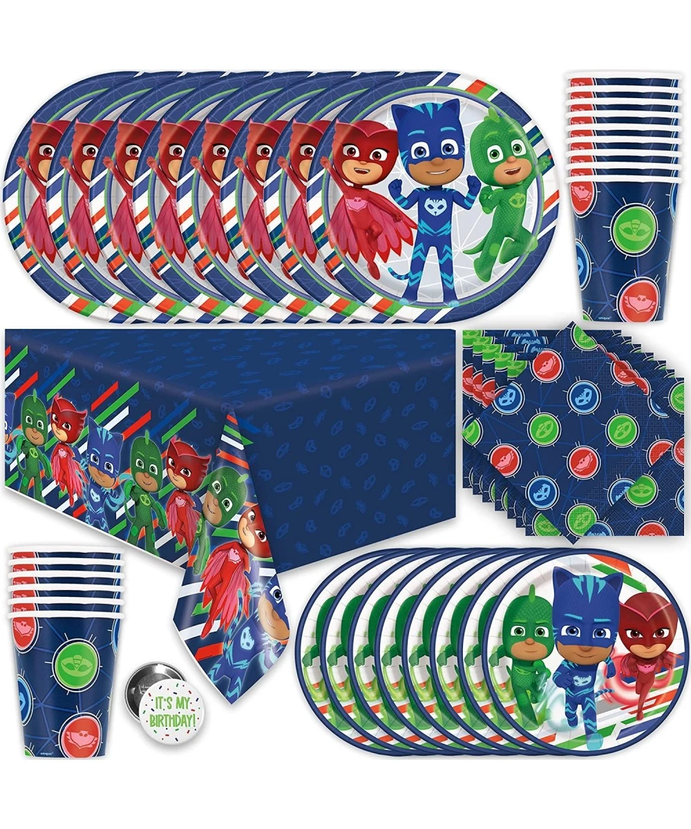 PJ Masks Birthday Party Supplies Set | PJ Mask Birthday Decorations | PJ Masks Party Supplies | For 16 Guests | For Boys and ...