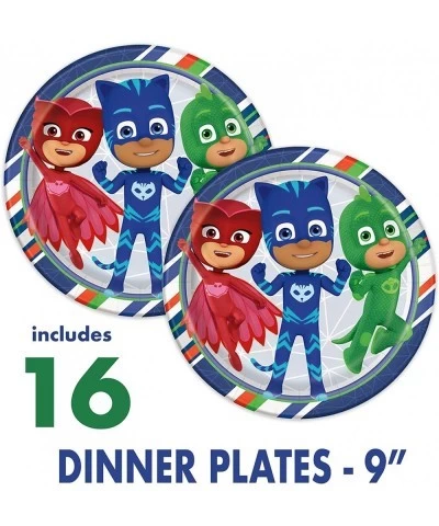 PJ Masks Birthday Party Supplies Set | PJ Mask Birthday Decorations | PJ Masks Party Supplies | For 16 Guests | For Boys and ...