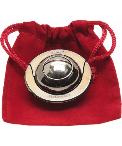 UFO Hanayama Brain Teaser Puzzle New 2019 Release Level 4 Difficulty Rating RED Velveteen Drawstring Pouch Bundled $32.68 Bra...