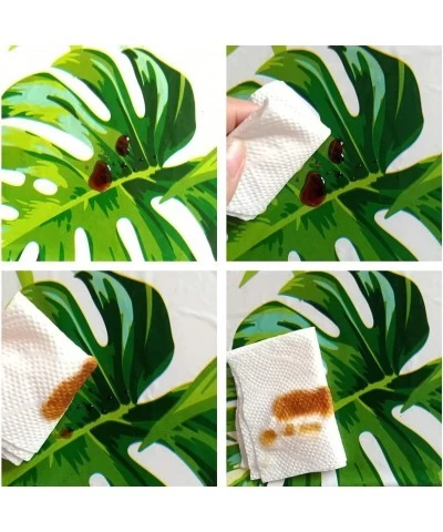 4 pcs Hawaiian Luau Party Tablecloth for Rectangular 54X108 inch Safari Tablecloth Hawaii Plam Leaves Tablecover Disposable P...