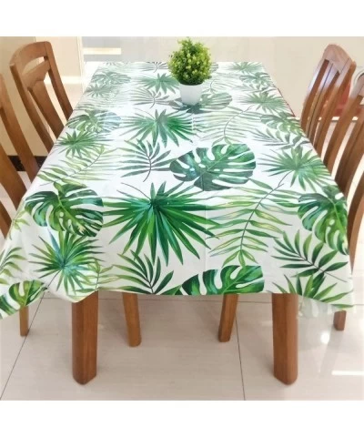 4 pcs Hawaiian Luau Party Tablecloth for Rectangular 54X108 inch Safari Tablecloth Hawaii Plam Leaves Tablecover Disposable P...