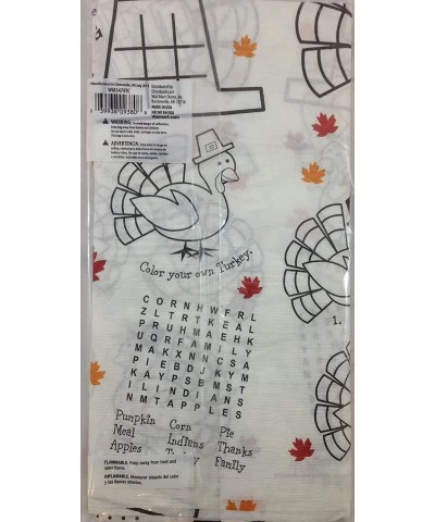 Paper Activity Happy Thanksgiving Tablecover $16.82 Kids' Party Tablecovers