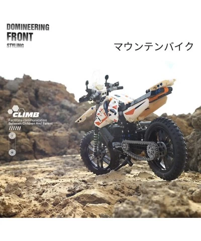 Motorcycle Building Block Mountain Off-Road Motorbike MOC Bricks Collectible Model Compatible with Lego (434 Pieces) $48.55 T...