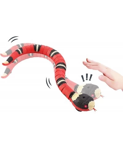 Realistic Snake Toy 15 inch Long Automatic Fast Moving Snake Rattlesnake Toy with Retractable Tongue and Swinging Tail for Ki...