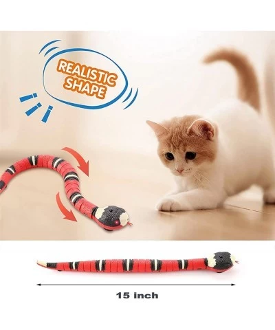 Realistic Snake Toy 15 inch Long Automatic Fast Moving Snake Rattlesnake Toy with Retractable Tongue and Swinging Tail for Ki...