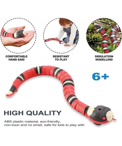 Realistic Snake Toy 15 inch Long Automatic Fast Moving Snake Rattlesnake Toy with Retractable Tongue and Swinging Tail for Ki...