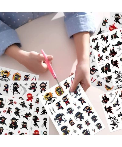 520 Pieces Ninja Temporary Tattoos Kids Birthday Party Decorations Supplies Temporary Tattoos For Kids Spy Ninja Kit Karate P...