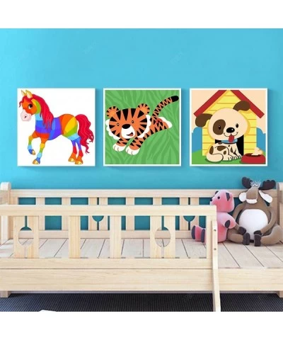 Paint by Numbers Kits for Kids Adults Beginner DIY Acrylic Oil Painting On Canvas 8 x 8 inch 3 Pack-with Framed $29.91 Craft ...