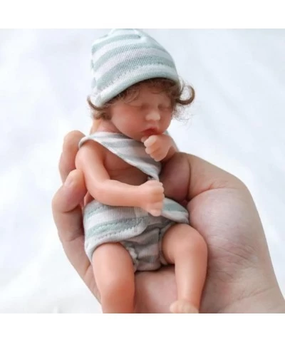 Mini Reborn Baby Doll with Clothes 6 Inch Realistic Silicone Baby Dolls Real Life Tiny Baby Doll Lifelike Doll Gift Set for 6...