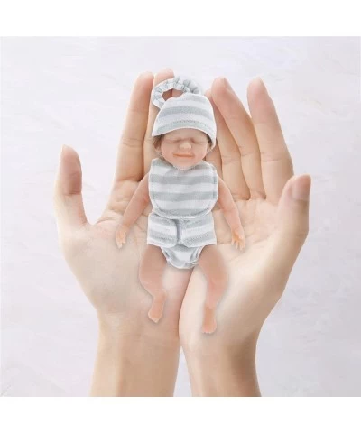 Mini Reborn Baby Doll with Clothes 6 Inch Realistic Silicone Baby Dolls Real Life Tiny Baby Doll Lifelike Doll Gift Set for 6...