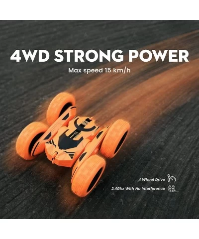 Remote Control Car RC Car Truck Toys Hobby RC Cars 4WD Off Road 360° Flip 4 Wheels Drive RC Stunt Car with 2 Rechargeable Bat...