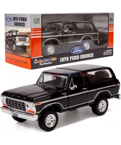 1978 Ford Bronco Ranger XLT 1:24 Diecast Model Car SUV SUT Black with Cap Truck Motormax 79371 $51.48 Kids' Play Trucks