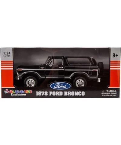 1978 Ford Bronco Ranger XLT 1:24 Diecast Model Car SUV SUT Black with Cap Truck Motormax 79371 $51.48 Kids' Play Trucks