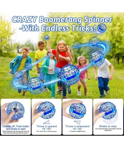 Flying Orb Ball Toys 360° Soaring Hover Pro Boomerang Spinner Flying Ball Hand Controlled Hover Ball Mini Drone for Kid Flyin...