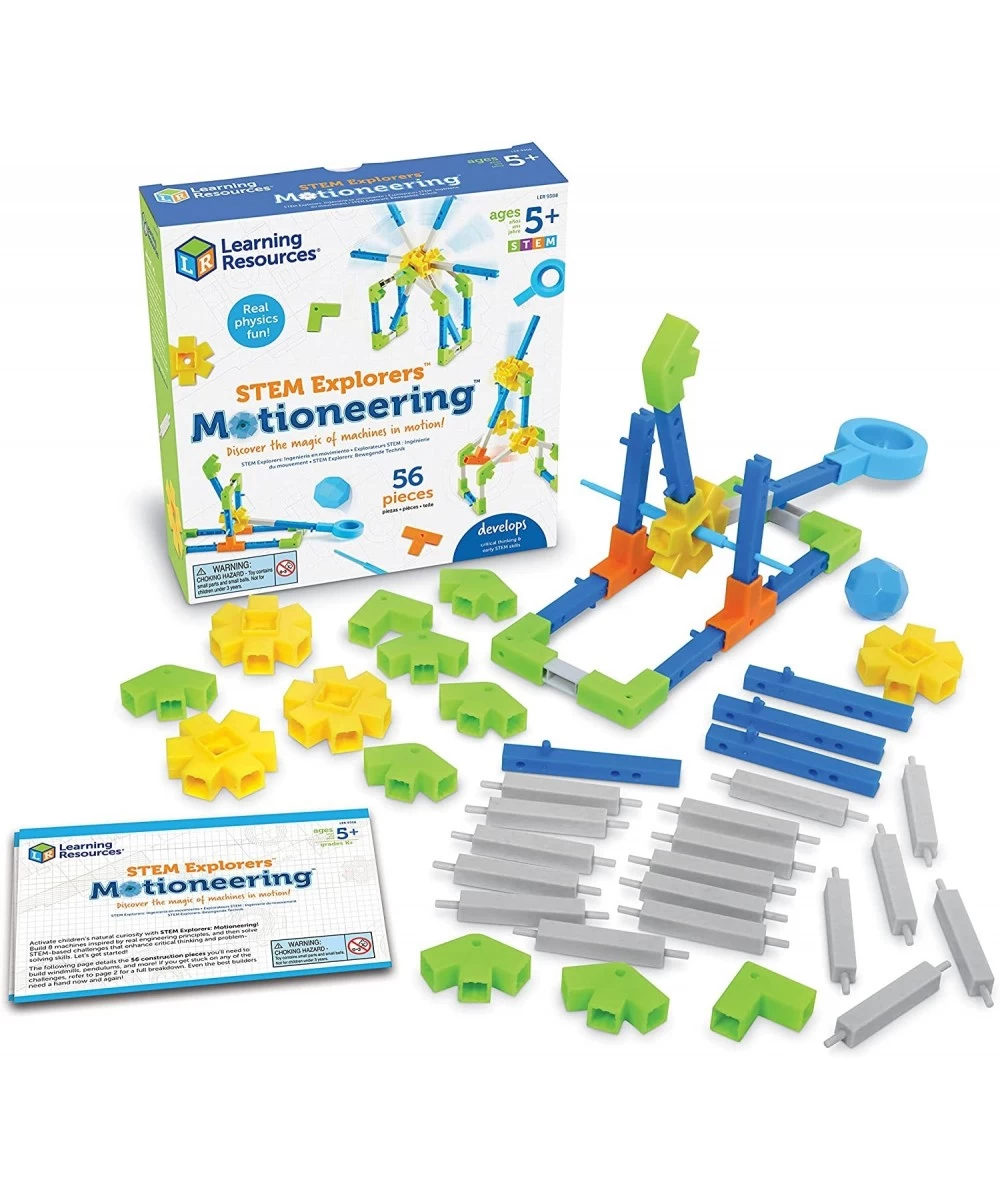 STEM Explorers Motioneering - 56 Pieces Ages 5+STEM Toys for Kids Brain Teaser Toys and Games Kindergarten Games $30.39 Educa...