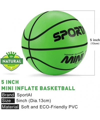 Mini Basketballs 5 inch Small Basketball for Mini Hoop Kids Baskeball Balls for Indoor or Outdoor Toddlers Basketball Toys wi...