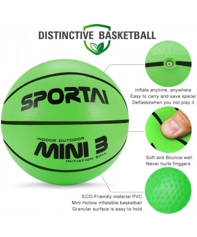 Mini Basketballs 5 inch Small Basketball for Mini Hoop Kids Baskeball Balls for Indoor or Outdoor Toddlers Basketball Toys wi...