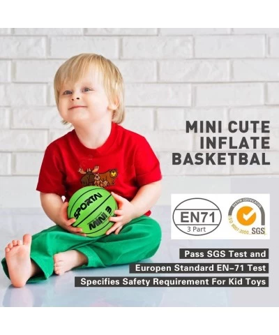 Mini Basketballs 5 inch Small Basketball for Mini Hoop Kids Baskeball Balls for Indoor or Outdoor Toddlers Basketball Toys wi...