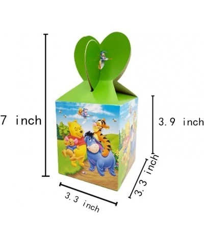 18 Pcs Winnie Pooh Party Candy Gift Boxes Winnie Pooh Themed Party Supplies Children's Birthday Party Boxes $19.70 Kids' Part...