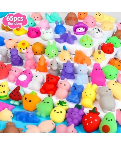 65PCS Mochi Squishy Toys for Kids Party Favors Fruit Animal Mini Squishies Stress Relief Toys Easter Egg Fillers Goodie Bag S...