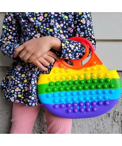 Pop it Purse Fidget Bag for Girls - Popper Handbag Stress Relief for Kids Girls Toys Rainbow Sensory Silicone Pop Fidget Toy ...