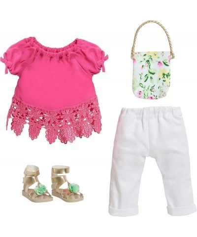 18" Doll Fashion Set Pink Top & White Jeans $25.99 Dolls