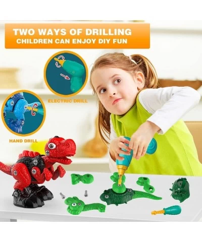 Dinosaur Toys for Kids: Take Apart Dinosaur Toys for Kids 3-5 5-7 STEM Construction Building Toys Kid Toys with Electric Dril...