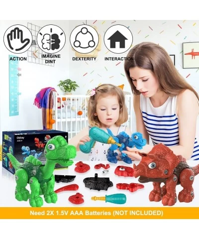 Dinosaur Toys for Kids: Take Apart Dinosaur Toys for Kids 3-5 5-7 STEM Construction Building Toys Kid Toys with Electric Dril...