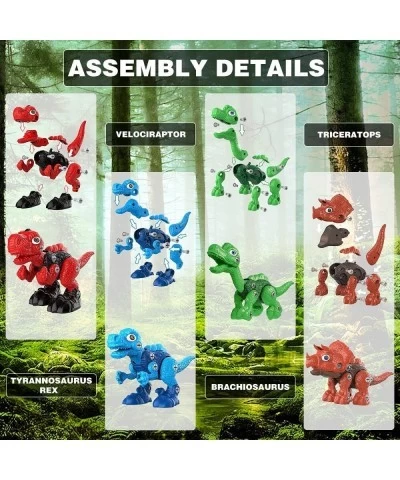 Dinosaur Toys for Kids: Take Apart Dinosaur Toys for Kids 3-5 5-7 STEM Construction Building Toys Kid Toys with Electric Dril...