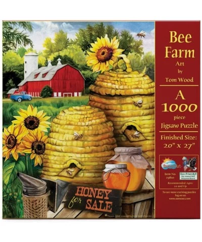 Bee Farm 1000 pc Jigsaw Puzzle $35.13 Jigsaw Puzzles