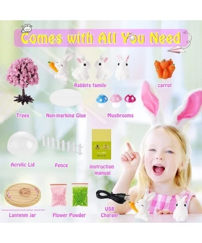 Make Your Own Rabbit Night Light-Rabbit Craft Kit for Kids Bunny Toys for for Girls Ages 4 to 9 Novelty Toys Gifts for 4 5 6 ...