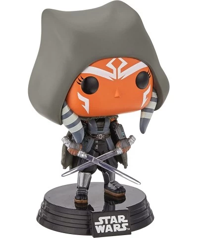 Funko Pop! Star Wars: The Mandalorian - Hooded Ahsoka with Dual Sabers Vinyl Bobblehead Amazon Exclusive $16.49 Action Figures