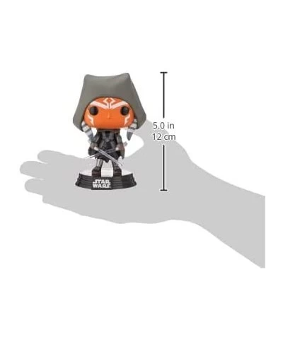 Funko Pop! Star Wars: The Mandalorian - Hooded Ahsoka with Dual Sabers Vinyl Bobblehead Amazon Exclusive $16.49 Action Figures